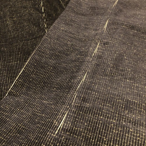 Linea Naturale Mens Black/Gold Corduroy Pants 36/38x37 Unfinished Hem - Picture 4 of 5