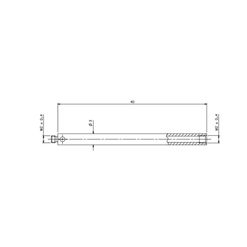 M2 Stainless Steel Stylus Extension,L 40 mm Compatible with Renishaw A-5004-7611 - Picture 6 of 6