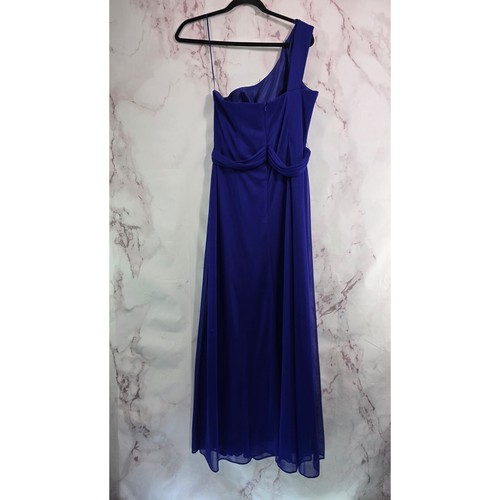 Alex Evenings Dress Womens 10 P Royal Blue Long Maxi Midi Mother Bride MOB Gem - Picture 5 of 10