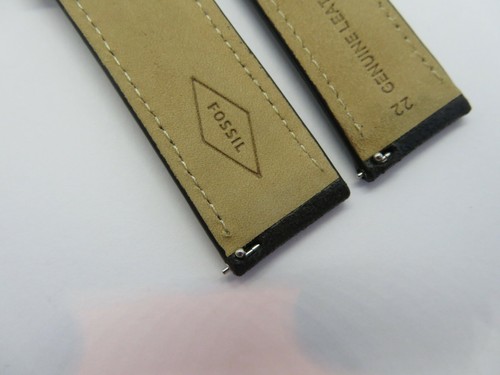 Fossil Original Replacement Leather Strap FS5503 Watch Strap Watch Strap Black 22 mm  - Picture 5 of 5