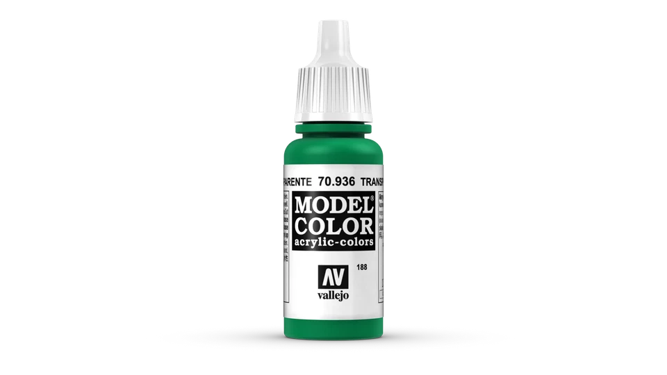 ACRYICOS VALLEJO, S.L (447,65€/1l) Model Color Vallejo 70936 Transparent Green 17ml Airbrush Farbe