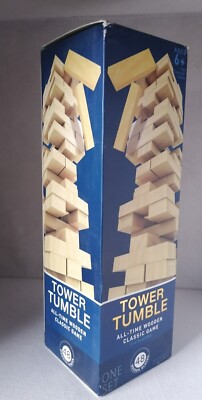 S147 - RMS International - Tower Tumble - Holzstapelspiel - Englisch  - NEU 