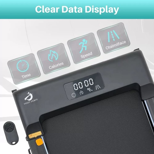 2-in-1 Walking Pad Treadmill Foldable Under Desk Smart Running Machine + Remote - Picture 12 of 22