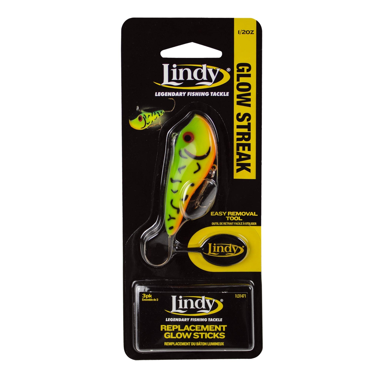 Lindy Fishing Tackle Lindy Glow StreakFire Tiger (LGSTK302), MultiColor, eBay