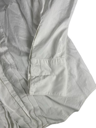 Perry Ellis Portfolio Tuxedo Dress Shirt Men 16 35 White 100% Cotton French Cuff - Picture 6 of 7