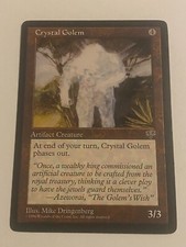 Crystal Golem - Magic the Gathering MTG Mirage Single Card