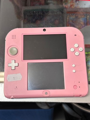 Consola Nintendo 2DS Rosa Blanco Consola de juegos portátil (con cable de carga) - Imagen 4 de 5