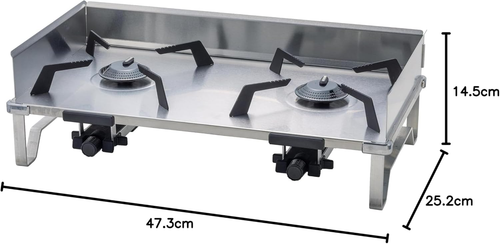 SOTO Two Burner Cooker Deck for Camping Cooking BBQ CB ST-CS528 MADE IN JP [NEW] - Picture 4 of 10