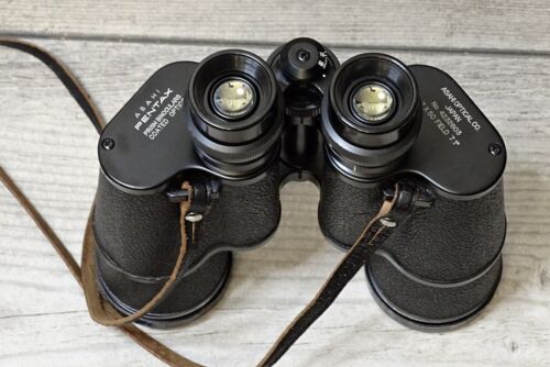 Vintage Asahi Pentax 7X50 Field 7.1 Japanese Prism Binoculars 4232603 w/ Case - Picture 3 of 13