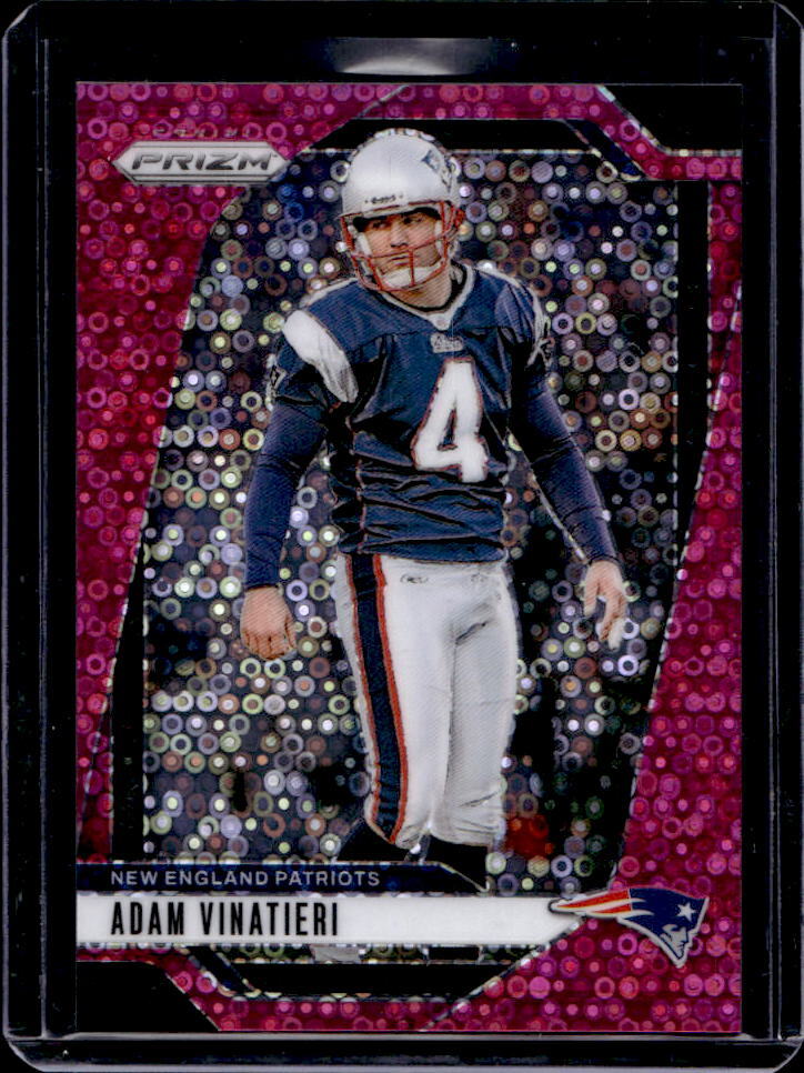 2024 Panini Prizm Adam Vinatieri No Huddle Pink #5/25