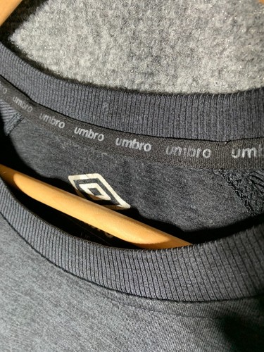 Camiseta Pullover Umbro Negra Para Hombre Talla Grande Manga Larga Cuello Redondo Fútbol - Imagen 13 de 21