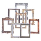 8 Pcs Retro Photo Frame Stickers Gothic Office Wall Cling Picture Frames