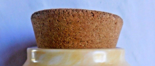 HAPPINESS IS HOMEMADE RUSS STONEWARE JAR CROCK CORK STOPPER LID ONLY!!! - Picture 2 of 3