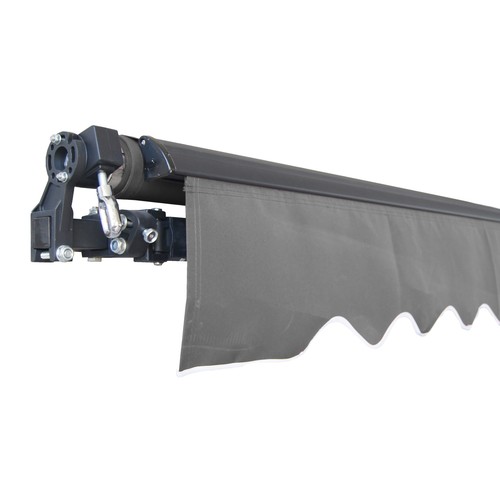 ALEKO Retractable Awning Fabric Replacement 10 x 8 Feet Gray - Picture 7 of 9