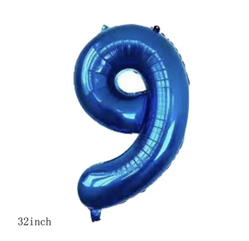 Digital Number Balloons 32" Blue Pink Navy Large Big Foil Mylar Birthday Party - Picture 23 of 24
