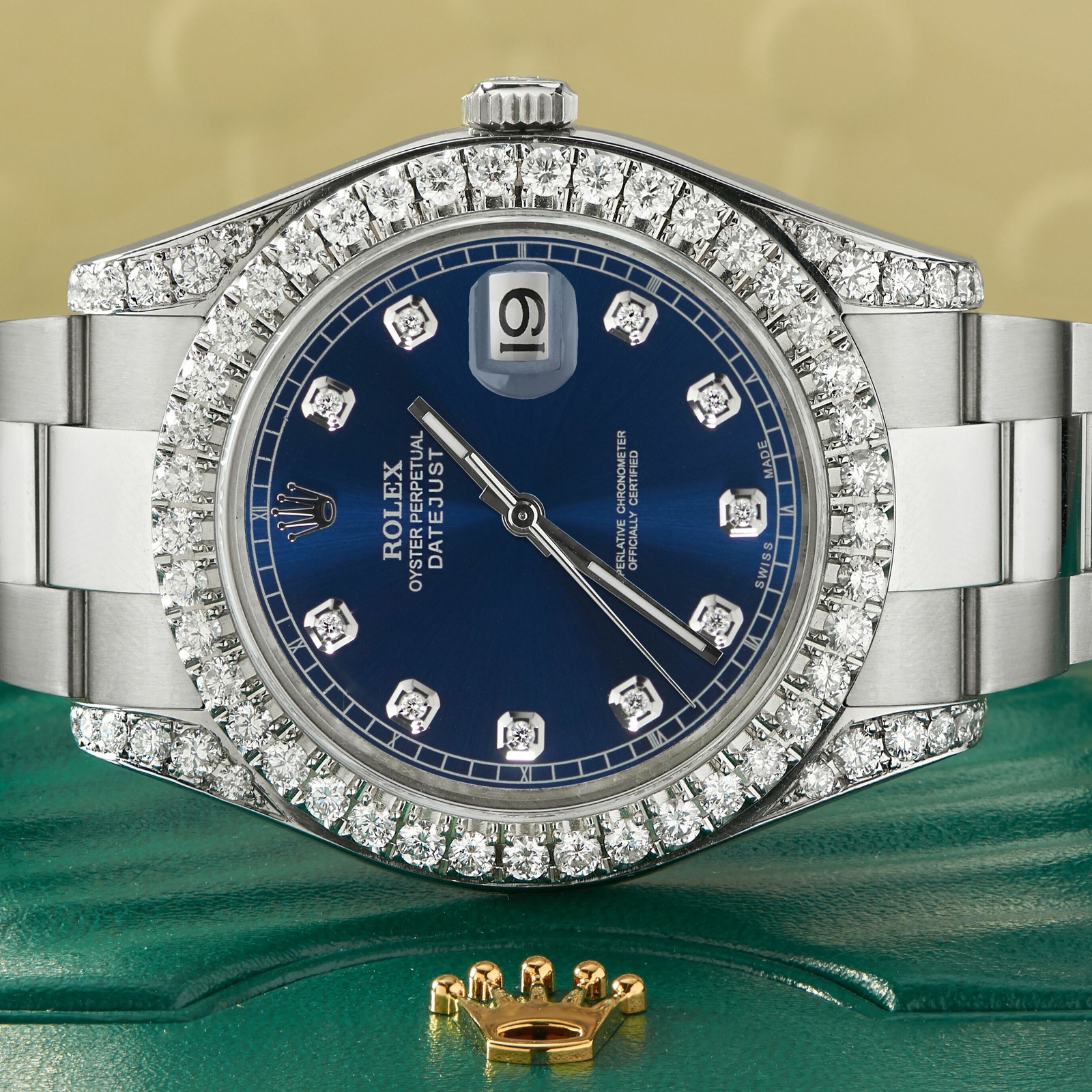 rolex 41mm diamond bezel