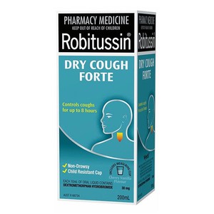 ROBITUSSIN DRY COUGH FORTE 200ML THROAT SOOTHING FORMULA 