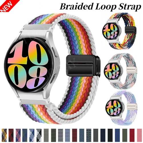 Quick Fit Nylon Band for Samsuang Galaxy Watch 6 5 4 40 44mm 6 Classic 43 47mm - Picture 1 of 57
