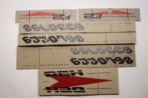 8.5 10.5 Genuine NOS Serotta F3 Fork Ultra Thin Bike Frame Decals OEM 6.5