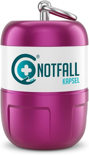 Notfallkapsel M Pink Mini Erste Hilfe Set für unterwegs Kompakt & stoßfest - Bild 6 von 13