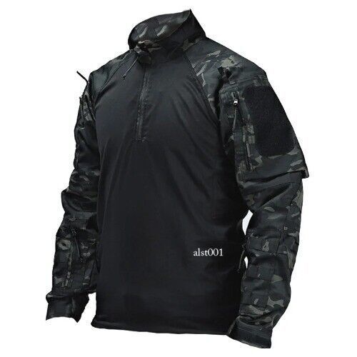Herren Armee Militäruniform Kampfhemd Taktisches Shirt Jagd Kleidung Outdoor - Bild 4 von 30