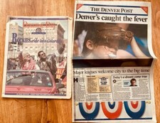 1993 Colorado Rockies 1st Opening Day Denver Post Rocky Mountain News newspapers
