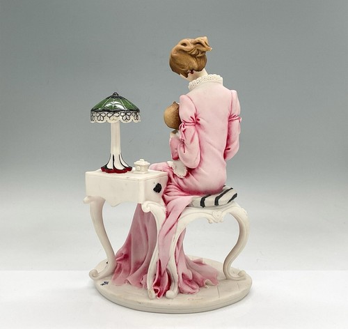 Vtg Florence Sculpture D’Arte Giuseppe Armani ~ Mother Holding Child in Chair - Picture 2 of 3