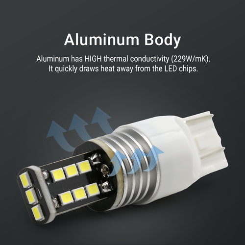 7443 7440 7444NA LED 6000K Blanco Stop Break Giro Inverso DRL Bombillas de Estacionamiento - Imagen 6 de 7