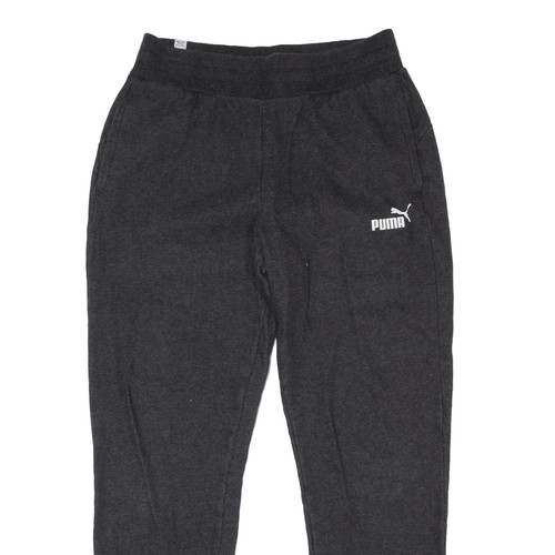 PUMA Joggers Grey Tapered Womens UK 10 W28 L28 - Picture 2 of 6