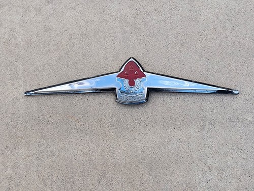 Original 1935 Oldsmobile Car Rear Trunk Metal Molding Emblem Trim 35 Olds OEM - Foto 8 di 15