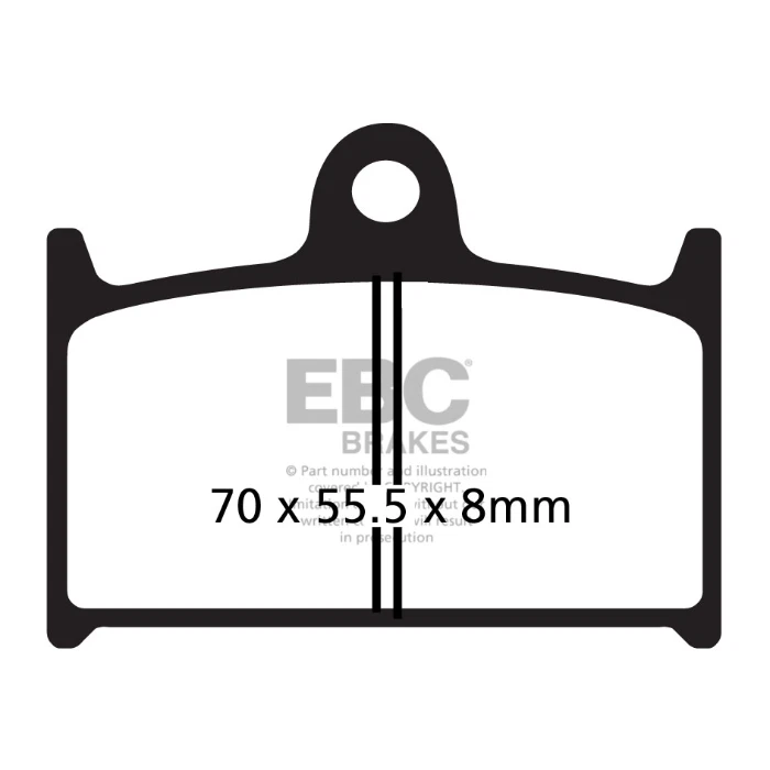 Se adapta a las pastillas de freno de disco delantero orgánicas EBC FA145 para Suzuki GSX-R750 1986 a 1993 Foto 2 de 3