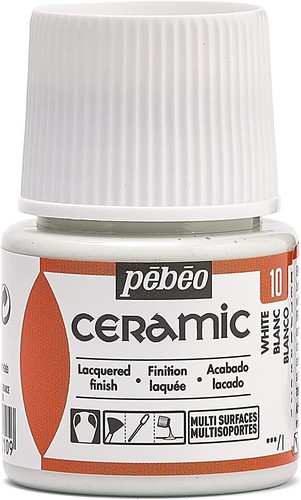Pebeo Ceramic Enamel Effect Paint 45ml Bottle, High Gloss, Opaque, Oil-Based - Picture 2 of 29