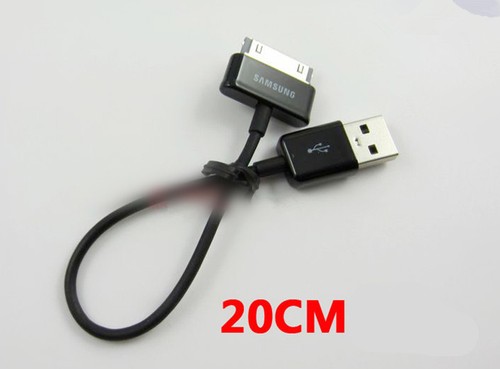 3X 20cm USB Sync Data Charging Charger Cable Cord for Samsung Galaxy Tab 1 Tab 2 - Picture 2 of 5