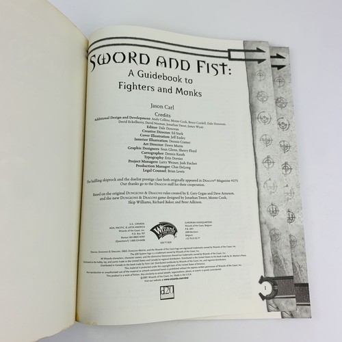 Schwert und Faust ein Reiseführer für Kämpfer und Mönche AD&D Zubehör - Bild 4 von 4