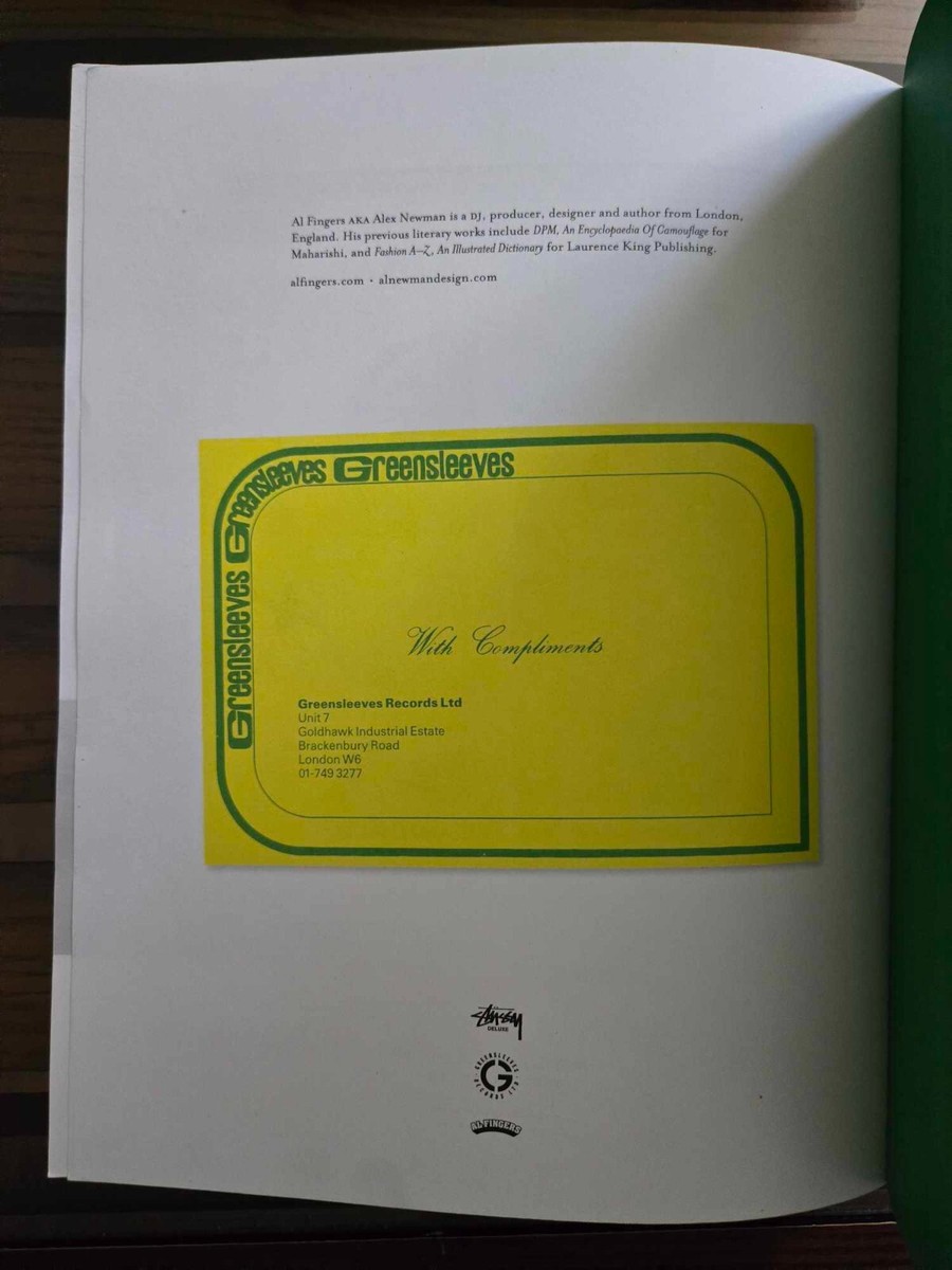 アート・デザイン・音楽 GREENSLEEVES THE FIRST 100 COVERS Greensleeves The First 100 Covers Book Stüssy Deluxe Al