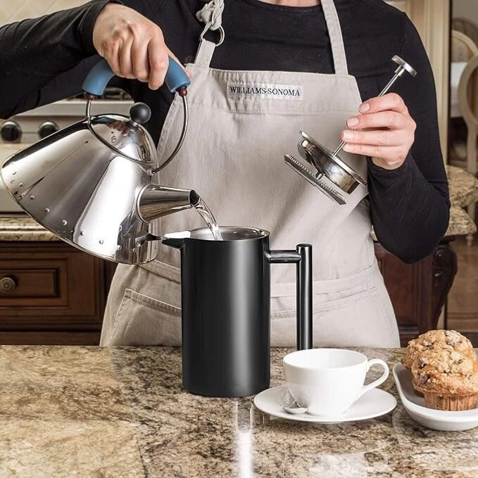 French Press Coffee Maker Stainless Steel Insulated Coffee Press 34 oz Black
Opens in a new window o