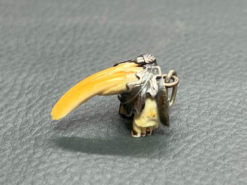 Antiguo Raro Alemán 800 Plata Sólida Reloj de Bolsillo Cadena Colgante Llavero Charivari - Imagen 5 de 8