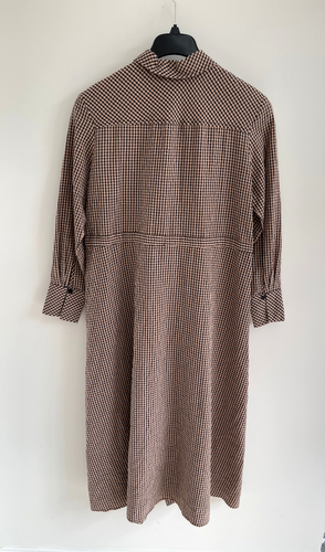 Nobody's Child Midi Dress Shirt Mia Check Brown UK 8 fits like 10-12 - BNWT £79 - Picture 10 of 13