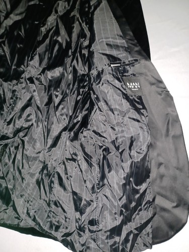 Men's boohooMAN Tuxedo Dinner Jacket Black Velvet Size 44 R New Without Tags - Picture 12 of 22