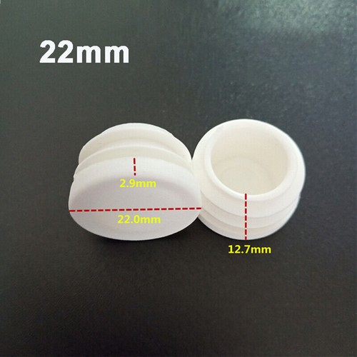 Inserts Plugs Bungs Ø 16mm-100mm WhiteRound Plastic Blanking End Caps Pipe Tube - Picture 9 of 26