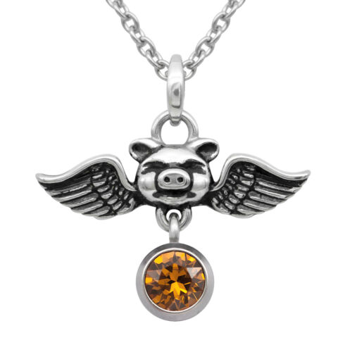 Collar de cerdo piedra de nacimiento cerdos pueden volar con cristal por control - Imagen 17 de 18