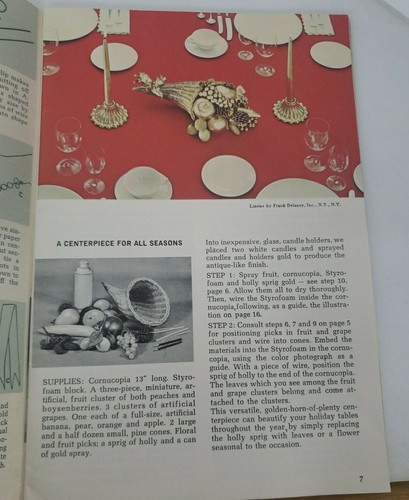 Vintage 1964 “Making Christmas Decorations” By Gene Taylor Magazine Centerpiece - Picture 6 of 14