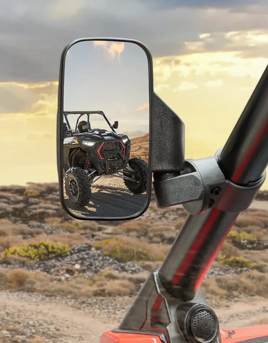 UTV Side Mirrors Set KEMIMOTO fits 1.75"-2" cage for Can-am/Mule/Ranger/RZR NEW! - Picture 9 of 10