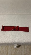 Women s Red Belt with Bow Chic Stylish Accessory