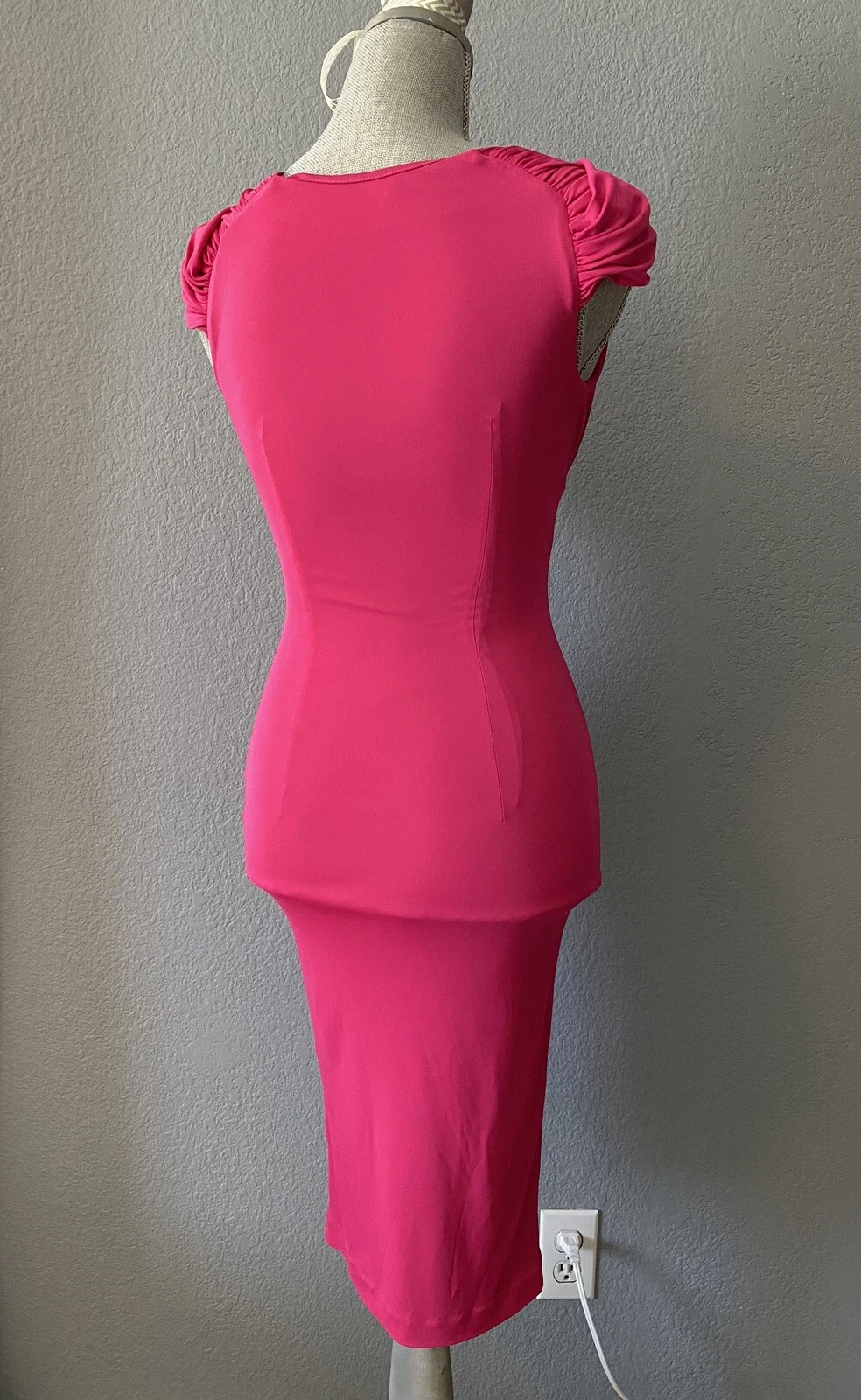Abito Dsquared2 Fucsia Rosa Taglia XS Made in Italy