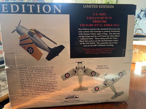 Gearbox Collectible- 1941 F4F-3 Wildcat, Limited Edition #11502 - Picture 5 of 5