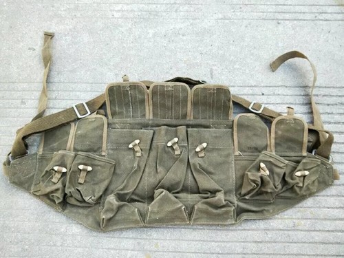 Chinese Original Surplus Type 56 Chest Rig Ammo Pouch Mag Pouch Made 1965 - Picture 2 of 7