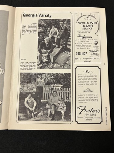 1972 UGA Georgia vs Kentucky NCAA Basketball Program - Picture 6 of 8