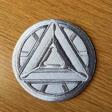 Iron man Silver Arc Reactor Logo embroidered Iron/Sew On 3" Patch 