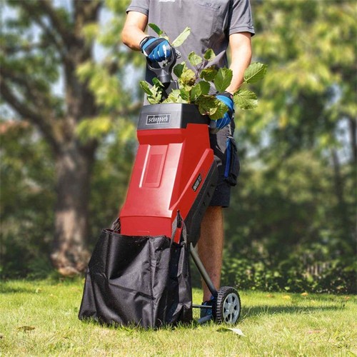 Scheppach 2IN1 Elektro Gartenhäcksler GS55 Häcksler Schredder 2400W 2 Fangsäcke - Bild 10 von 11